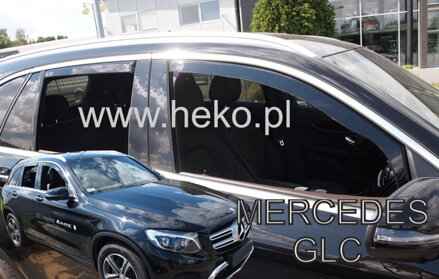 Deflektory Heko - Mercedes GLC X253 2015-2023 (so zadnými)