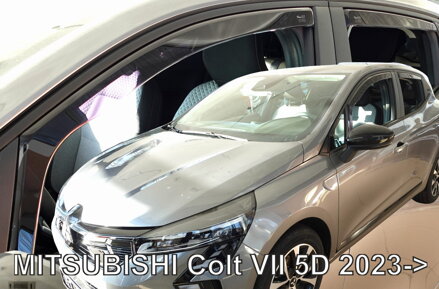 Deflektory Heko - Mitsubishi Colt VII od 2024 (so zadnými)