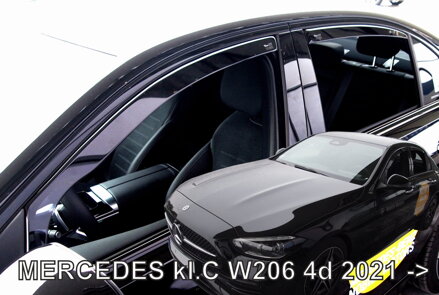 Deflektory Heko - Mercedes C W206 Sedan od 2021 (so zadnými)