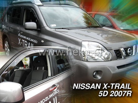Deflektory Heko - Nissan X-Trail II (T31) 2007-2013