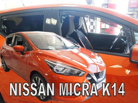 Deflektory Heko - Nissan Micra K14 5-dverový od 2017 (so zadnými)