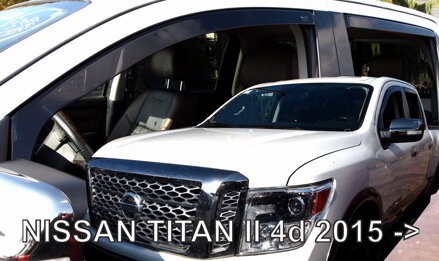 Deflektory Heko - Nissan Titan II  od 2016 (so zadnými)