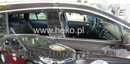 Deflektory Heko - Opel Astra K Combi 2015-2022 (so zadnými)