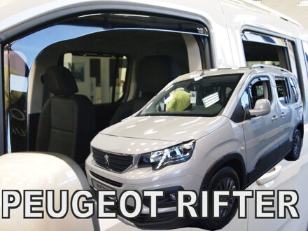 Deflektory Heko - Peugeot Rifter od 2018 (so zadnými)