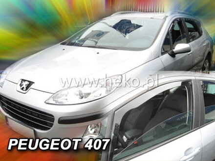 Deflektory Heko - Peugeot 407 od 2004