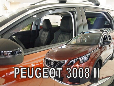 Deflektory Heko - Peugeot 3008 II 2016-2024 (so zadnými)