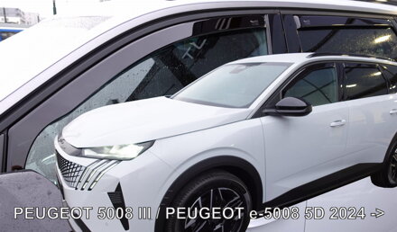 Deflektory Heko - Peugeot 5008 III od 2024 (so zadnými)