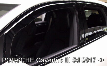 Deflektory Heko - Porsche Cayenne III od 2017 (so zadnými)