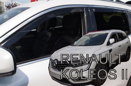 Deflektory Heko - Renault Koleos II 2016-2023 (so zadnými)