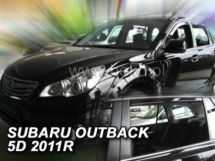 Deflektory Heko - Subaru Outback IV 2011-2015 (so zadnými)
