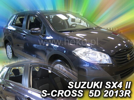 Deflektory Heko - Suzuki SX4 S-Cross od 2013 (so zadnými)