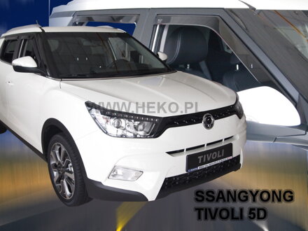 Deflektory Heko - Ssangyong XLV od 2016 (so zadnými)