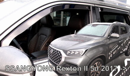 Deflektory Heko - Ssangyong Rexton II od 2017 (so zadnými)