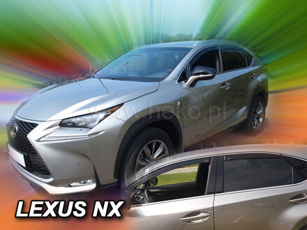 Deflektory Heko - Lexus NX AG10 2015-2021 (so zadnými)