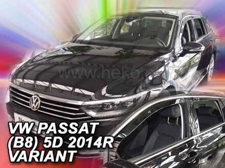 Deflektory Heko - VW Passat B8 Combi 2014-2023 (so zadnými)