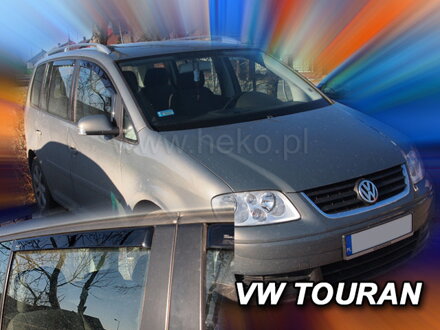 Deflektory Heko - VW Touran 2003-2015 (so zadnými)