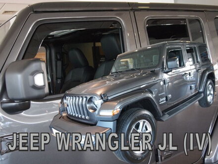Deflektory Heko - Jeep Wrangler JL 5-dverový od 2018 (so zadnými)