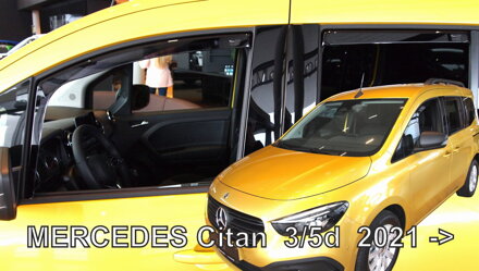 Deflektory Heko - Mercedes Citan II W438 od 2021 (so zadnými)
