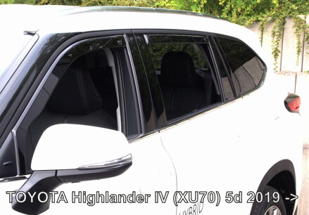 Deflektory Heko - Toyota Highlander IV od 2019 (so zadnými)