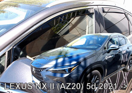 Deflektory Heko - Lexus NX (II) AX10 od 2022 (so zadnými)