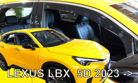 Deflektory Heko - Lexus LBX od 2023 (so zadnými)