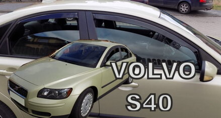 Deflektory Heko - Volvo S40 II 2004-2012 (so zadnými)