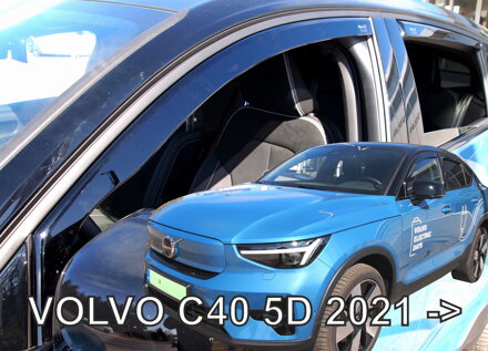 Deflektory Heko - Volvo C40 od 2021 (so zadnými)