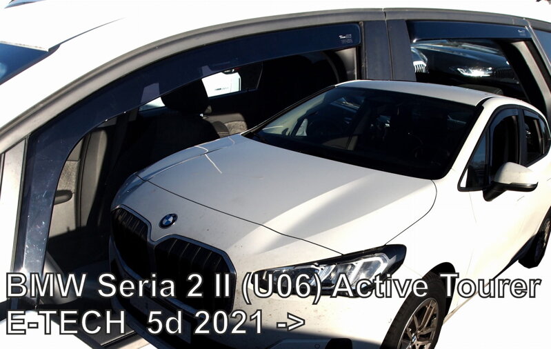 Deflektory Heko - BMW 2 Active Tourer (U06) od 2021 (so zadnými) Deflektory Heko - BMW 2 Active Tourer (U06) od 2021 (so zadnými)
