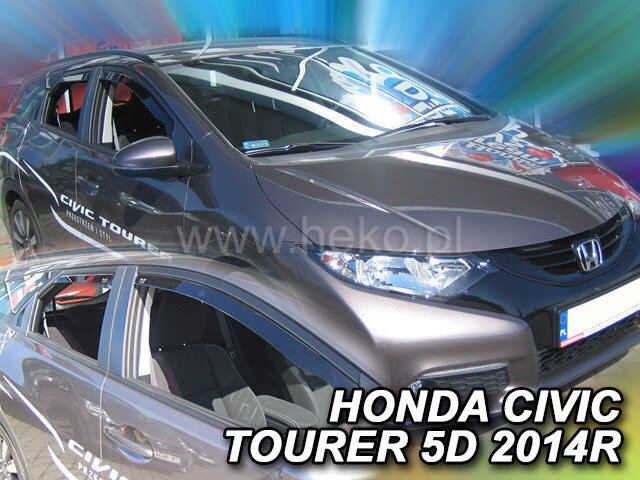 Deflektory Heko - Honda Civic Tourer 2014-2016 (so zadnými) Deflektory Heko - Honda Civic Tourer 2014-2016 (so zadnými)