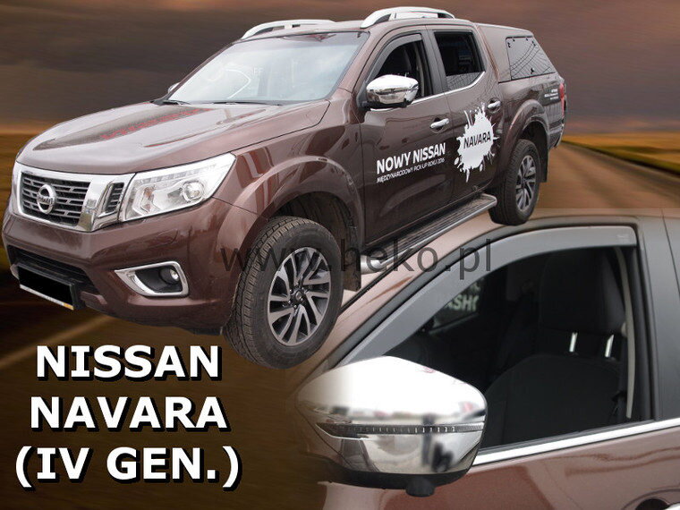 Deflektory Heko - Nissan Navara NP300 IV od 2014 Deflektory Heko - Nissan Navara NP300 IV od 2014