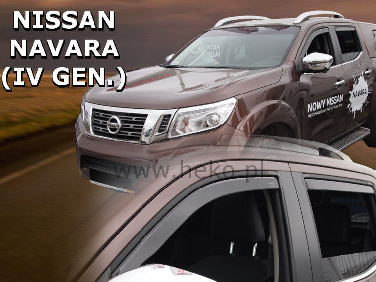 Deflektory Heko - Nissan Navara NP300 IV od 2014 (so zadnými) Deflektory Heko - Nissan Navara NP300 IV od 2014 (so zadnými)