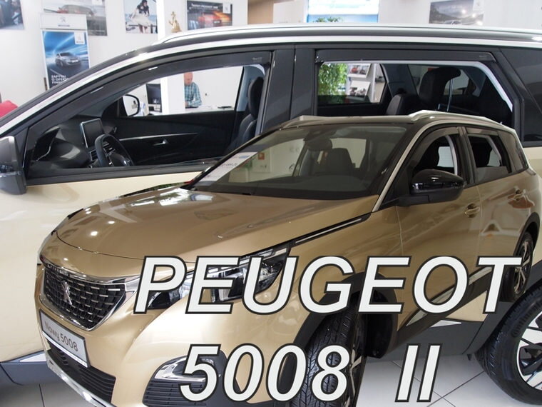 Deflektory Heko - Peugeot 5008 II 2017-2023 (so zadnými) Deflektory Heko - Peugeot 5008 II 2017-2023 (so zadnými)