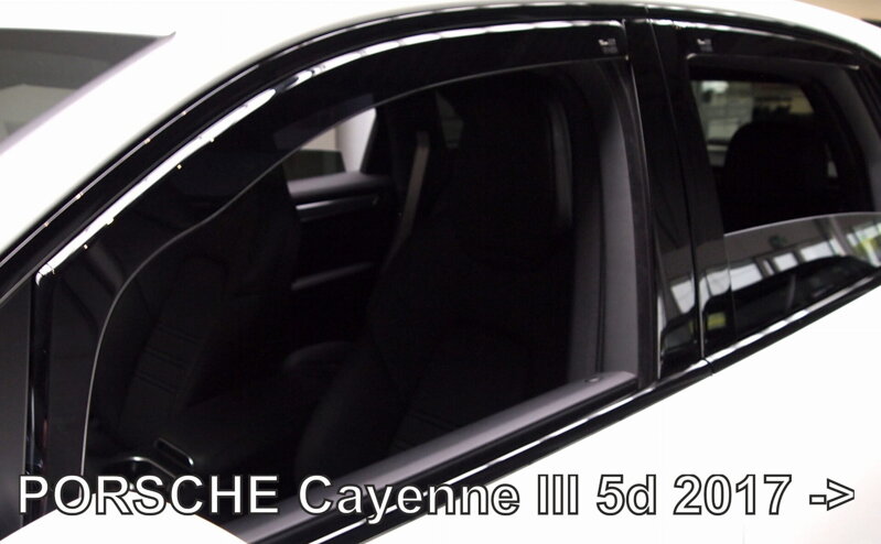 Deflektory Heko - Porsche Cayenne III od 2017 (so zadnými)