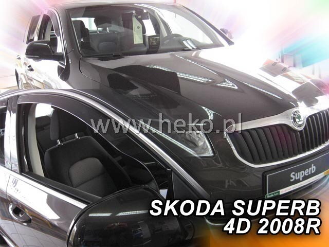 Deflektory Heko - Škoda Superb II 2008-2015 Deflektory Heko - Škoda Superb II 2008-2015