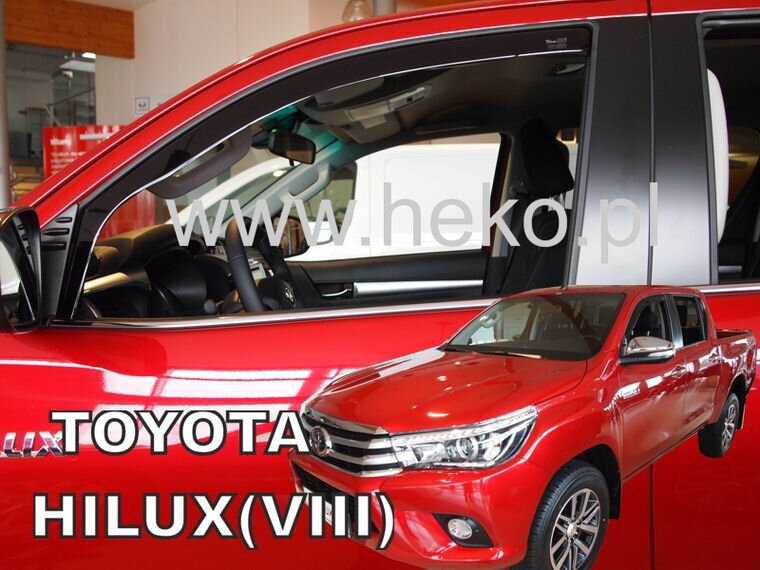 Deflektory Heko - Toyota Hilux 4-dverová od 2016 Deflektory Heko - Toyota Hilux 4-dverová od 2016