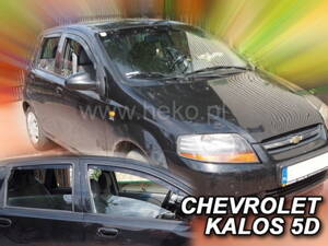 Deflektory Heko - Chevrolet Aveo Hatchback 2004-2011 (so zadnými)