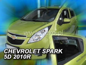 Deflektory Heko - Chevrolet Spark Hatchback od 2010 (so zadnými)