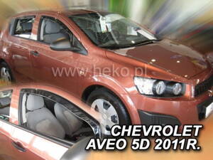 Deflektory Heko - Chevrolet Aveo 5-dverový od 2011