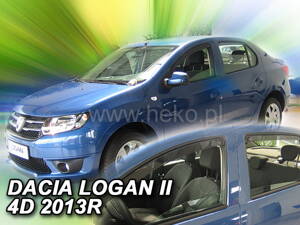 Deflektory Heko - Dacia Logan 2013-2020 (so zadnými)