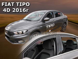 Deflektory Heko - Fiat Tipo Sedan, Htb, Cross od 2016 (so zadnými)