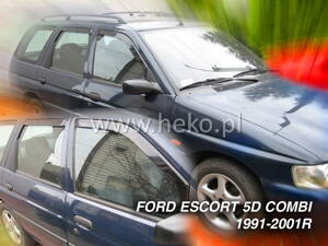 Deflektory Heko - Ford Escort Combi 1990-2001 (so zadnými)