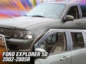 Deflektory Heko - Ford Explorer 5-dverový 2002-2005 (so zadnými)