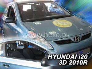 Deflektory Heko - Hyundai i20 3-dverový 2010-2014