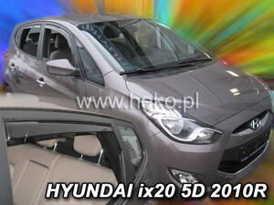 Deflektory Heko - Hyundai ix20 od 2010 (so zadnými)