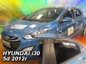 Deflektory Heko - Hyundai i30 Hatchback 2012-2017 (so zadnými)