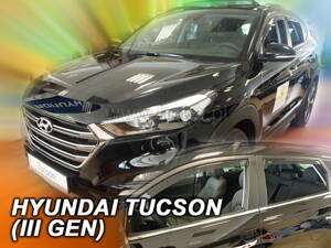 Deflektory Heko - Hyundai Tucson 2015-2020 (so zadnými)