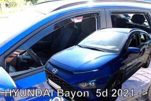 Deflektory Heko - Hyundai Bayon od 2021 (so zadnými)
