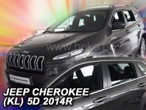 Deflektory Heko - Jeep Cherokee od 2014 (so zadnými)