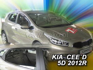 Deflektory Heko - Kia Cee'd Hatchback 2012-2018 (so zadnými)