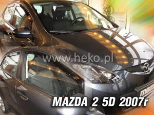 Deflektory Heko - Mazda 2 2007-2009 (so zadnými)